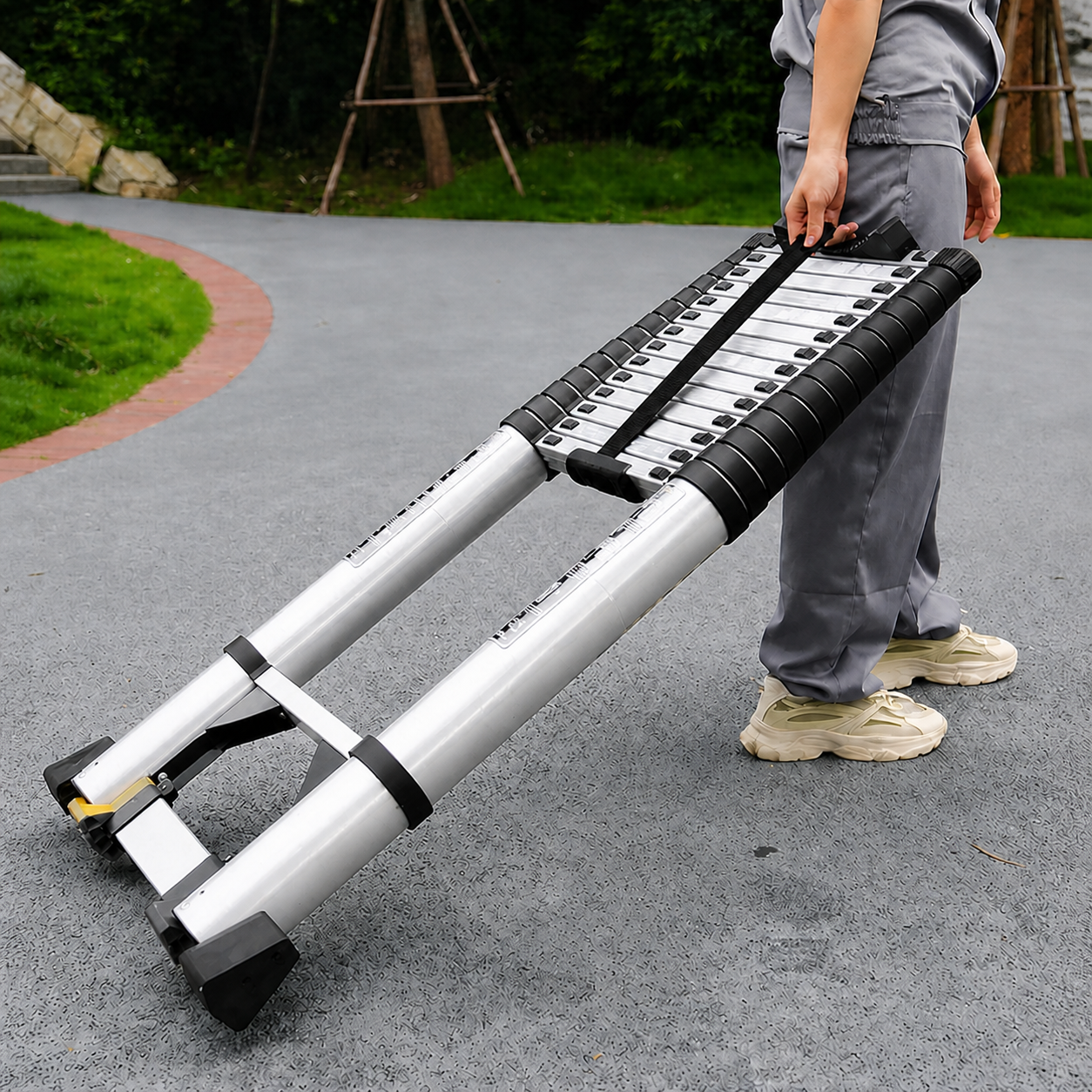 Échelle Télescopique 8 m EN 131 Pro Aluminium Skyline Titan