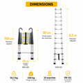 Echelle Telescopique 6,2 m Skyline 620 XXL