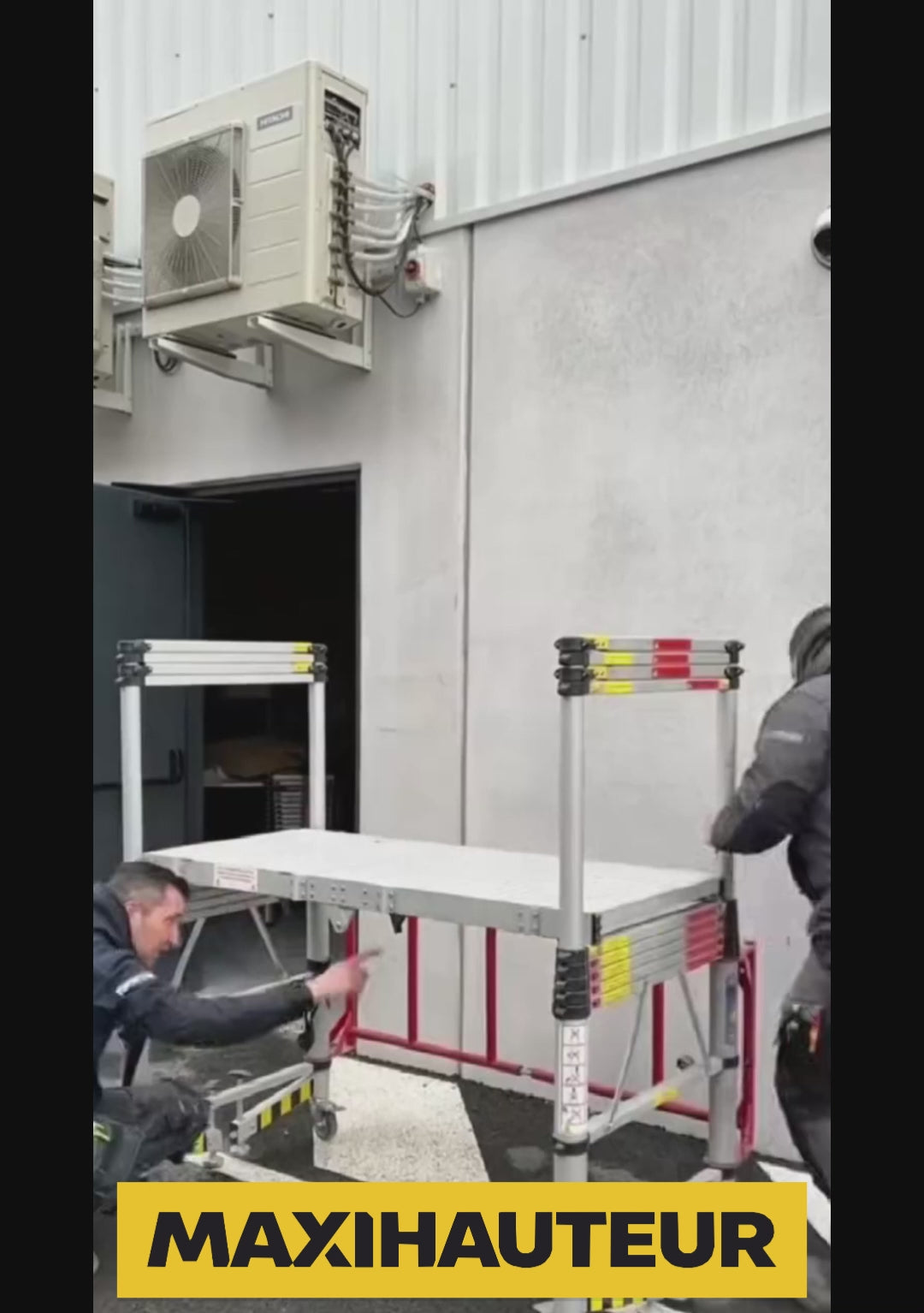 SkyDeck Titan 3M Échafaudage roulant télescopique